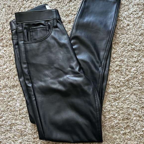 Abercrombie Leather Pants - Picture 1 of 3
